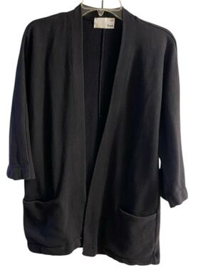 Wilfred free Black Open-Front Cardigan Small